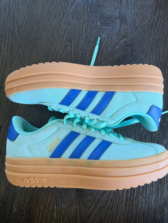 adidas Shoes - adidas Women's Originals Gazelle Bold Platform Shoes in Lucid Blue size 8